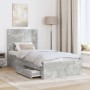 Estructura de cama con cajón Gris Concreto 90 x 200 cm en Conjuntos de muebles | Comprar online en Foro24