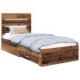 Estructura de cama con cajón Madera vieja 90 x 200 cm en Conjuntos de muebles | Comprar online en Foro24