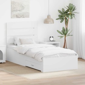 Estructura de cama con cajón 90 x 190 cm Madera de ingeniería en Conjuntos de muebles | Comprar online en Foro24
