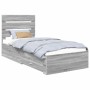 Estructura de cama Gris Sonoma 90 x 190 cm Madera de ingeniería en Conjuntos de muebles | Comprar online en Foro24