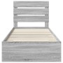 Estructura de cama Gris Sonoma 90 x 190 cm Madera de ingeniería en Conjuntos de muebles | Comprar online en Foro24
