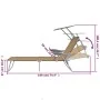 Folding sun lounger with taupe steel awning by vidaXL, Loungers - Ref: Foro24-44297, Price: 102,20 €, Discount: %