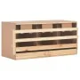 Hühnernistkasten 3 Fächer Zirbenholz 96x40x45 cm von vidaXL, Eierbrutapparate - Ref: Foro24-170656, Preis: 95,14 €, Rabatt: %