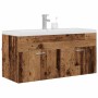 Mueble de Cuarto de Baño Madera envejecida 100 x 38,5 x 46 cm en Muebles de baño | Comprar online en Foro24