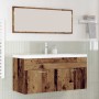 Mueble de Cuarto de Baño Madera envejecida 100 x 38,5 x 46 cm en Muebles de baño | Comprar online en Foro24
