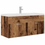 Mueble de Cuarto de Baño Madera envejecida 100 x 38,5 x 46 cm en Muebles de baño | Comprar online en Foro24
