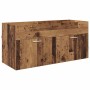 Mueble de Cuarto de Baño Madera envejecida 100 x 38,5 x 46 cm en Muebles de baño | Comprar online en Foro24