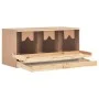 Hühnernistkasten 3 Fächer Zirbenholz 96x40x45 cm von vidaXL, Eierbrutapparate - Ref: Foro24-170656, Preis: 95,14 €, Rabatt: %