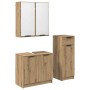 Juego de muebles de baño con cajón 3 pcs Roble artesanal en Muebles de baño | Comprar online en Foro24