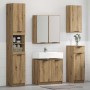 Juego de muebles de baño con cajón 5 pcs Roble artesanal en Muebles de baño | Comprar online en Foro24