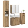 Juego de muebles de baño con cajón 4 pcs Roble artesanal en Muebles de baño | Comprar online en Foro24