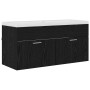 Mueble de Cuarto de Baño Roble Negro 100 x 38,5 x 46 cm en Muebles de baño | Comprar online en Foro24