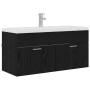 Mueble de Cuarto de Baño Roble Negro 100 x 38,5 x 46 cm en Muebles de baño | Comprar online en Foro24