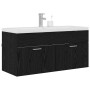 Mueble de Cuarto de Baño Roble Negro 100 x 38,5 x 46 cm en Muebles de baño | Comprar online en Foro24