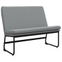 Banco de tela gris claro 100x75x76 cm en Bancos | Comprar online en Foro24
