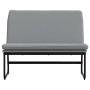 Banco de tela gris claro 100x75x76 cm en Bancos | Comprar online en Foro24