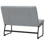 Banco de tela gris claro 100x75x76 cm en Bancos | Comprar online en Foro24
