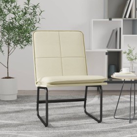 Sillón de cuero sintético color crema 54x75x76 cm en Sillones | Comprar online en Foro24
