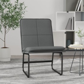 Sillón de cuero sintético gris 54x75x76 cm en Sillones | Comprar online en Foro24