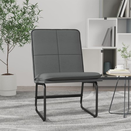 Sillón de cuero sintético gris 54x75x76 cm en Sillones | Comprar online en Foro24