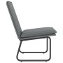 Sillón de cuero sintético gris 54x75x76 cm en Sillones | Comprar online en Foro24