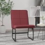 Sillón de cuero sintético rojo tinto 54x75x76 cm en Sillones | Comprar online en Foro24