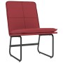 Sillón de cuero sintético rojo tinto 54x75x76 cm en Sillones | Comprar online en Foro24