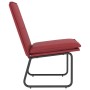 Sillón de cuero sintético rojo tinto 54x75x76 cm en Sillones | Comprar online en Foro24