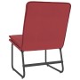 Sillón de cuero sintético rojo tinto 54x75x76 cm en Sillones | Comprar online en Foro24