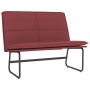 Banco de cuero sintético rojo tinto 100x75x76 cm en Bancos | Comprar online en Foro24