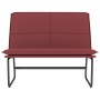 Banco de cuero sintético rojo tinto 100x75x76 cm en Bancos | Comprar online en Foro24