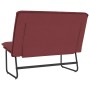 Banco de cuero sintético rojo tinto 100x75x76 cm en Bancos | Comprar online en Foro24