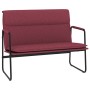Banco de tela rojo tinto 100x64x80 cm en Bancos | Comprar online en Foro24