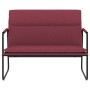 Banco de tela rojo tinto 100x64x80 cm en Bancos | Comprar online en Foro24