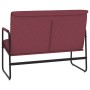 Banco de tela rojo tinto 100x64x80 cm en Bancos | Comprar online en Foro24