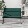 Banco de tela verde oscuro 100x64x80 cm en Bancos | Comprar online en Foro24
