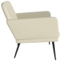 Banco de cuero sintético color crema 107x80x81 cm en Bancos | Comprar online en Foro24