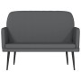 Banco de cuero sintético gris 107x80x81 cm en Bancos | Comprar online en Foro24