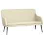 Banco de cuero sintético color crema 110x76x80 cm en Bancos | Comprar online en Foro24