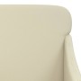 Banco de cuero sintético color crema 110x76x80 cm en Bancos | Comprar online en Foro24