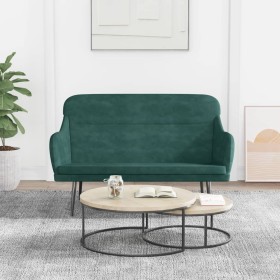 Banco de terciopelo verde oscuro 110x76x80 cm en Bancos | Comprar online en Foro24