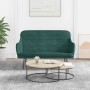 Banco de terciopelo verde oscuro 110x76x80 cm en Bancos | Comprar online en Foro24