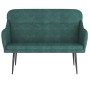 Banco de terciopelo verde oscuro 110x76x80 cm en Bancos | Comprar online en Foro24