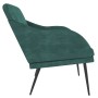Banco de terciopelo verde oscuro 110x76x80 cm en Bancos | Comprar online en Foro24