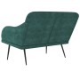 Banco de terciopelo verde oscuro 110x76x80 cm en Bancos | Comprar online en Foro24