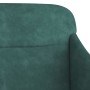 Banco de terciopelo verde oscuro 110x76x80 cm en Bancos | Comprar online en Foro24