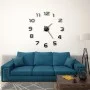 3D wall clock with modern design 100 cm XXL black by vidaXL, Wall clocks - Ref: Foro24-50639, Price: 21,70 €, Discount: %
