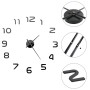 3D wall clock with modern design 100 cm XXL black by vidaXL, Wall clocks - Ref: Foro24-50639, Price: 22,17 €, Discount: %