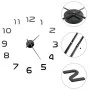 3D wall clock with modern design 100 cm XXL black by vidaXL, Wall clocks - Ref: Foro24-50639, Price: 21,70 €, Discount: %