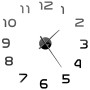 3D wall clock with modern design 100 cm XXL black by vidaXL, Wall clocks - Ref: Foro24-50639, Price: 22,17 €, Discount: %
